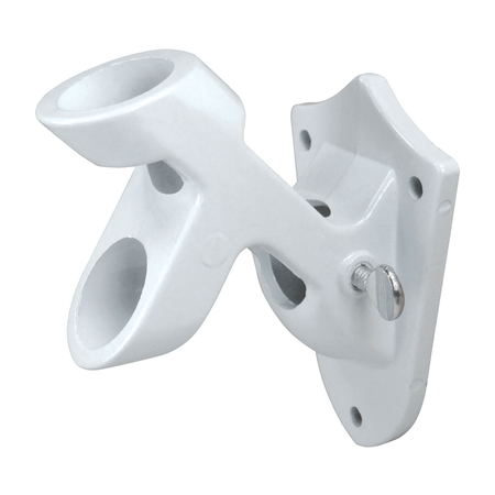 GLOBAL FLAGS UNLIMITED Aluminum Multi Purpose Bracket White 204225